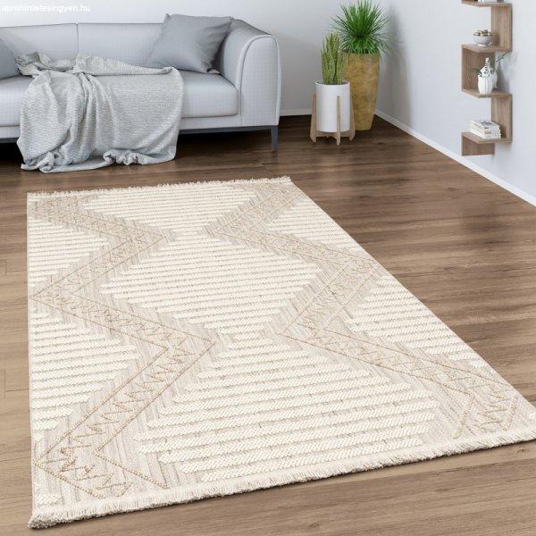 Krém skandináv stílusú modern szőnyeg nappaliba geometrikus mintával
120x170 cm