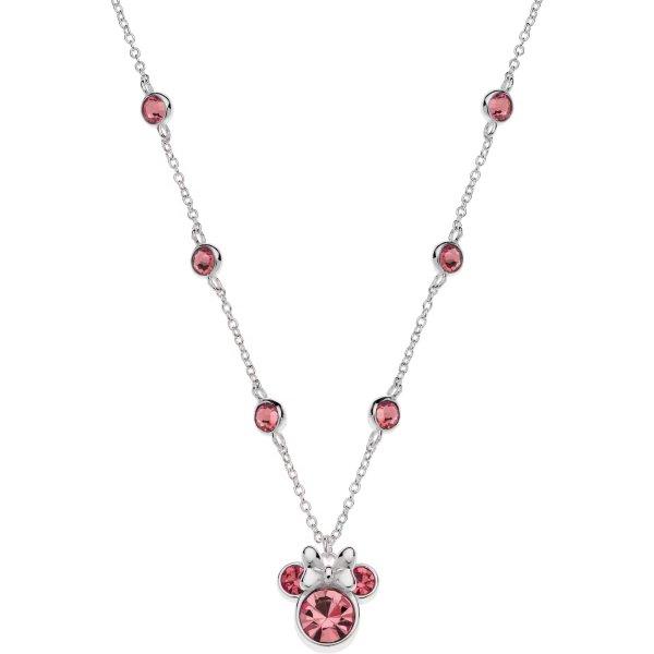Disney Gyönyörű ezüst Minnie Mouse nyaklánc
kristályokkal NS00045SRUL-157.CS