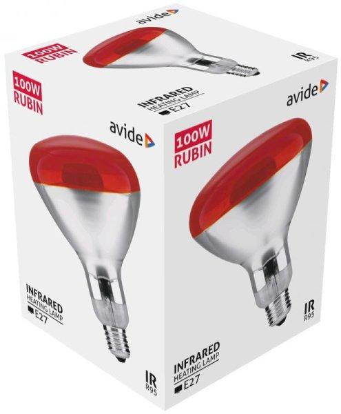 Infrarubin izzó E27 230V 100W R95