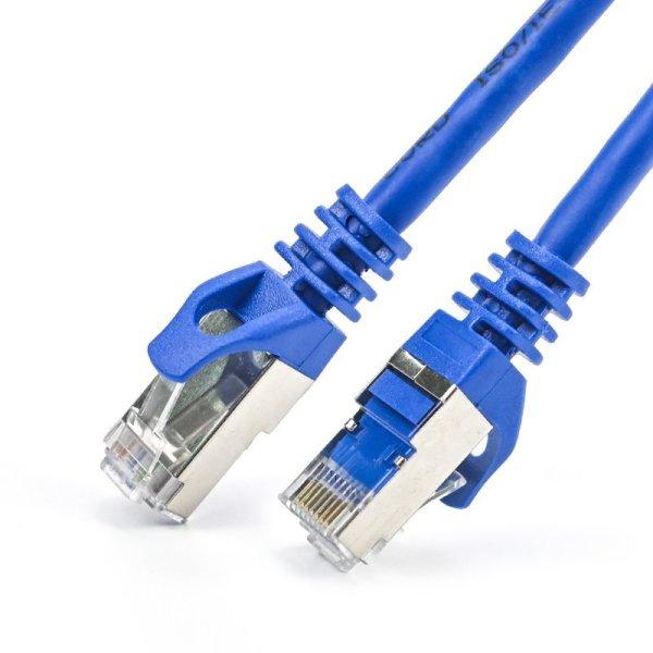 Nestron NCN-P1C6SF-10CLSBL S/FTP patch kábel, Cat6, LSOH/LSZH, réz, kék, 10 m