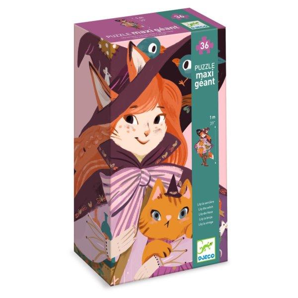 Lili a boszi - Óriás puzzle 36 db-os - Lily the witch - DJ07168