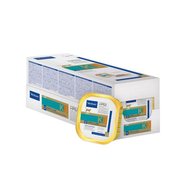 Virbac HPM Diet Cat Kidney & Joint 2 KJ2 14 x 85 g