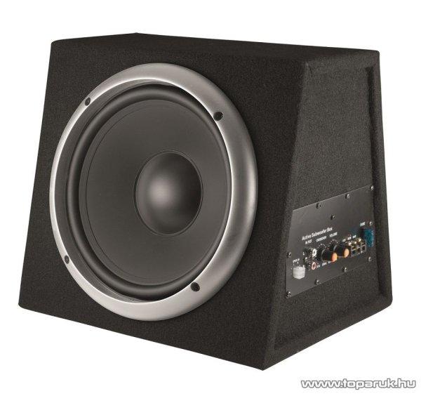 SAL BS 10/A Autós aktív szubláda (mélyláda, mélynyomó) erősítővel,
200/150W, fekete