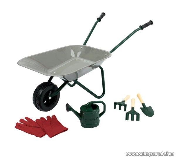 PlayTive HG12337 ParkSide fém játék talicska műanyag locsolókannával,
kesztyűvel és ültető szerszámokkal, 7 részes
