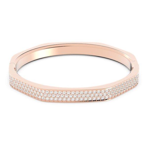 Swarovski Csillogó bronz merev karkötő Dextera 5639201 M (5,8 x
4,7 cm)