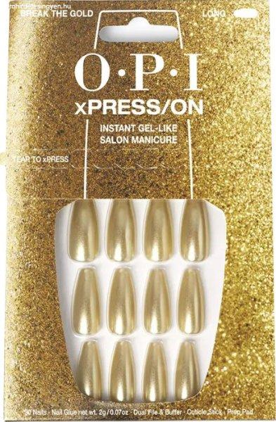 OPI Gél körmök xPRESS/ON (Press-On Nails - Break The Gold)