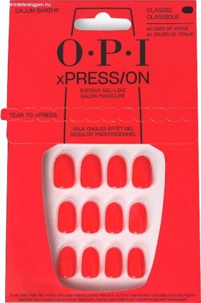 OPI Gél körmök xPRESS/ON (Press-On Nails – Cajun Shrimp)