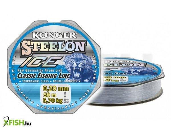 Konger Steelon Ice Monofil Előkezsinór 50m 0,12mm 2,55Kg