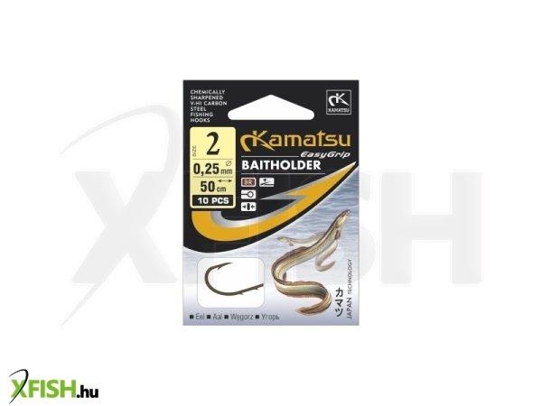 Kamatsu Eel Baitholder Előkötött Rablóhalas Horog Füles Barna 50 Cm 0,22 mm
4 Brr 10 db/csomag