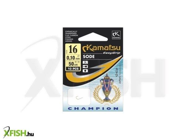 Kamatsu Champion Sode Előkötött Match Horog Lapkás Arany 50 Cm 0,10 mm 16 Gf
10 db/csomag