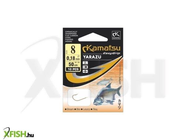 Kamatsu Bream Yarazu Előkötött Feeder Horog Lapkás Arany 50 Cm 0,18 mm 8 Gf
10 db/csomag