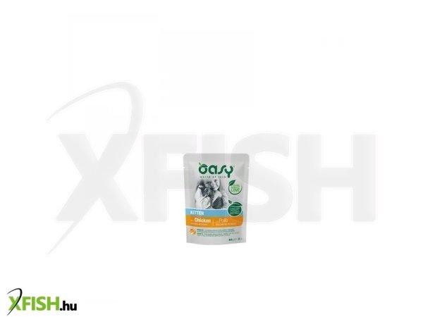 Oasy cat alutasakos chunks in gravy kitten chicken 85g, 12 db/csomag