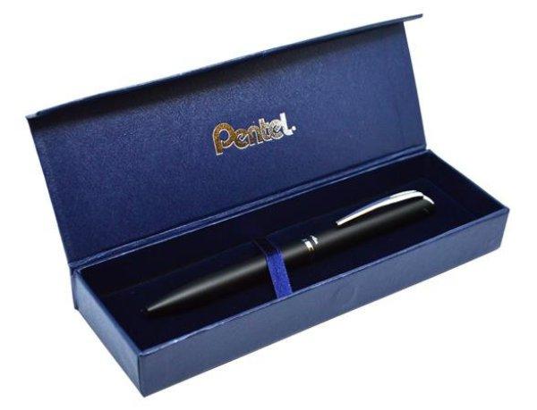 Rollertoll, 0,35 mm, rotációs, fekete tolltest, PENTEL "EnerGel
BL-2007" kék