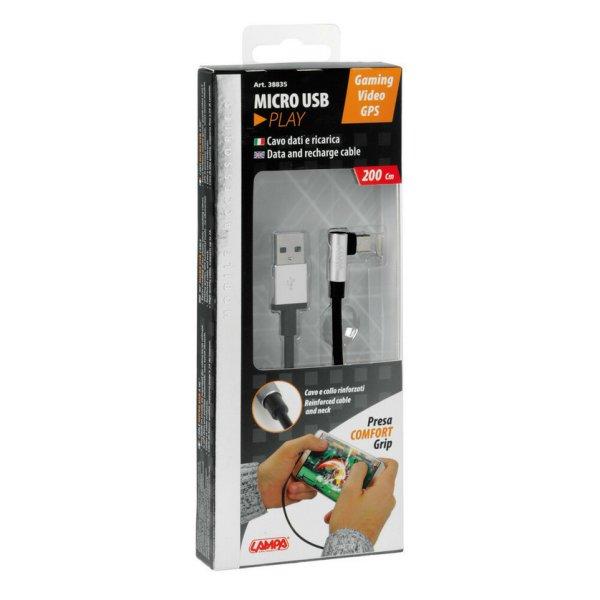 Lampa, Töltőkábel Usb - Usb C, 90°-os