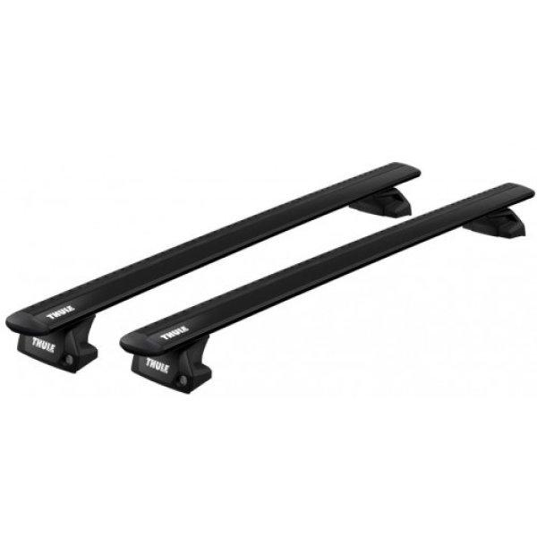 Tetőcsomagtartó MG ZS 2024-től, Thule WingBar Evo Black, tetősínes