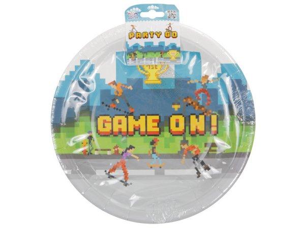 Game on 6 db-os papír tányér 22,5 cm