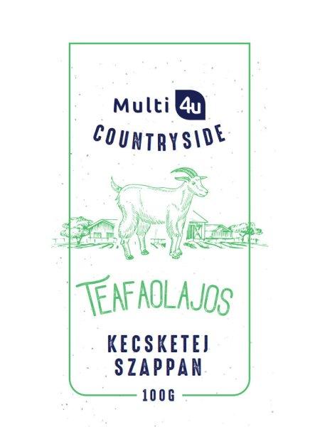 Multi 4u countryside kecsketej szappan teafaolajos 100 g