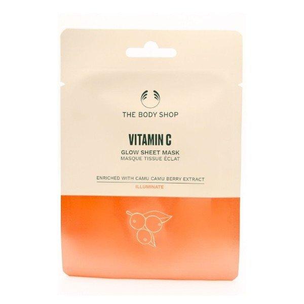 The Body Shop Világosító hidratáló arcmaszk C-vitamin
(Glow Sheet Mask) 18 ml