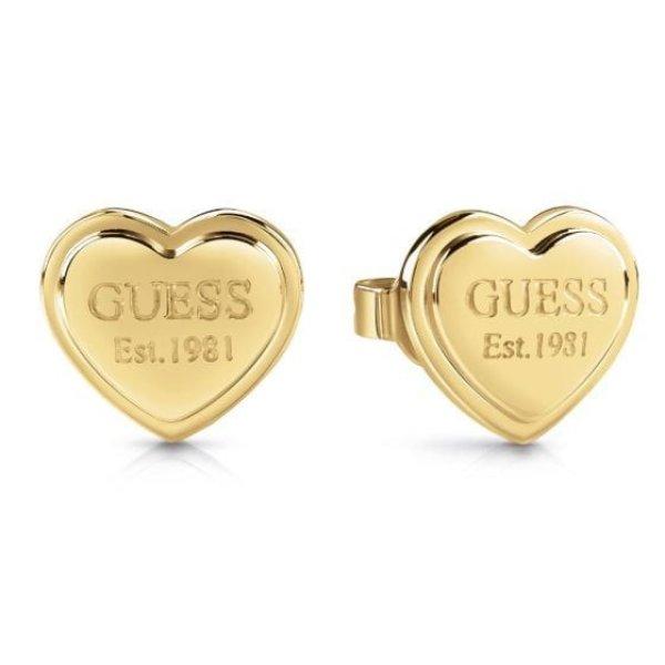 Guess Divatos acél szív fülbevaló JUBE02179JWYGT/U