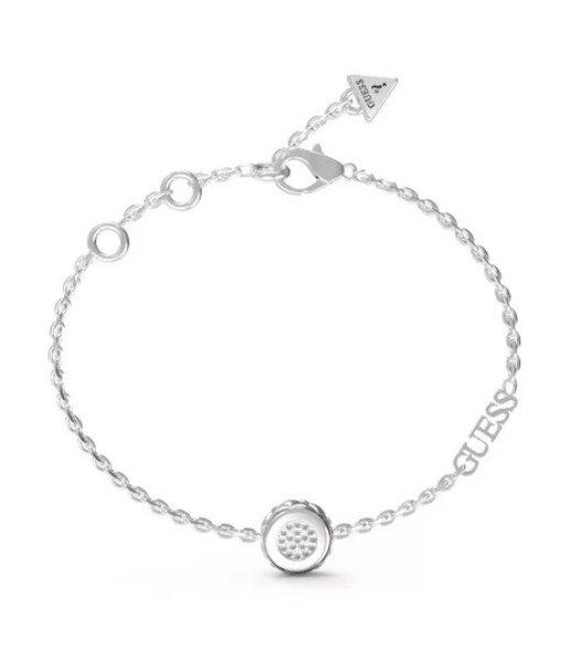 Guess Stílusos acél karkötő cirkónium kövekkel
Stylish Guess JUBB04594JWRH 21 cm