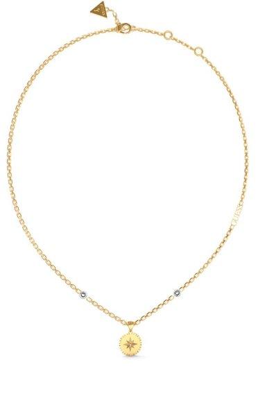 Guess Modern aranyozott nyaklánc Monete JUBN02201JWYGT/U