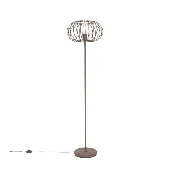 Design állólámpa rozsdabarna drótból - Johanna