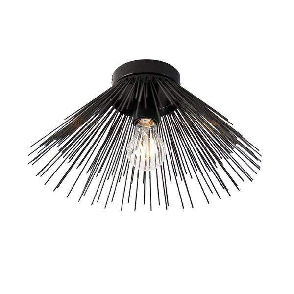 Art Deco mennyezeti lámpa fekete, fényeffektussal - Broom