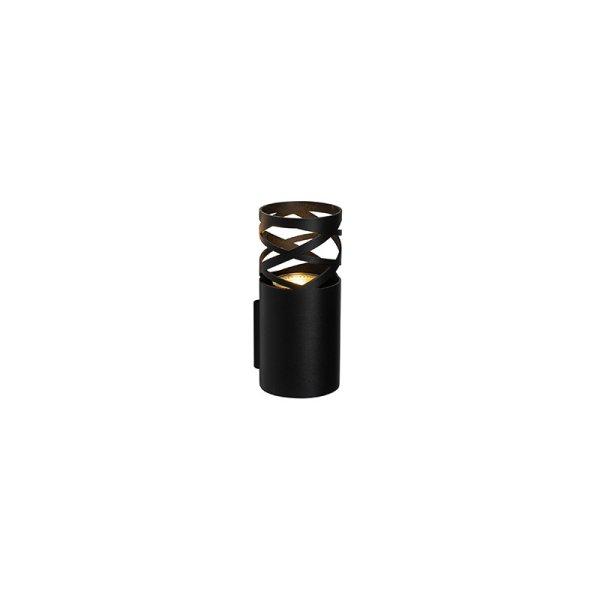 Design fali lámpa fekete GU10 50mm - Arre