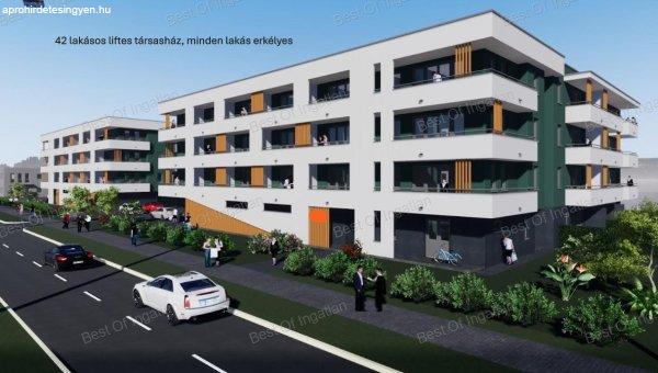 Győr-Szabadhegyen új építésű, 38 m2-es, erkélyes lakás leköthető!