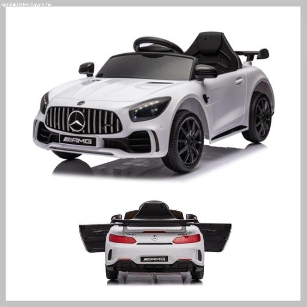 Elektromos játékautó gyerekeknek, Mercedes AMG, 2x25W, USB  Távirányító,
fehér LQ011