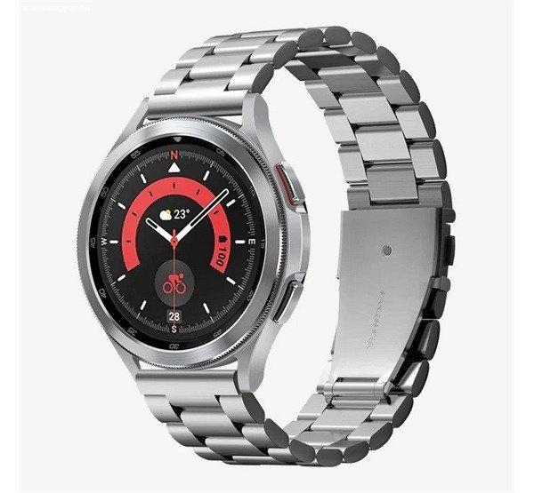 SPIGEN MODERN FIT pótszíj (univerzális, 22mm fém) EZÜST 