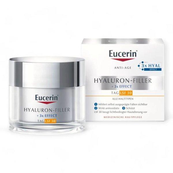 Eucerin Hyaluron-Filler +3x effect ráncfeltöltő nappali arckrém SPF30 