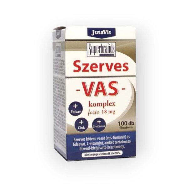 JutaVit Szerves Vas Komplex Forte 18 mg filmtabletta