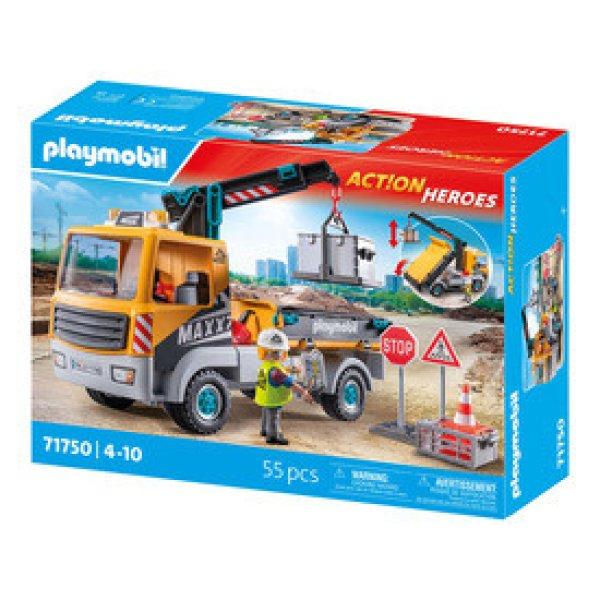 Playmobil: Billenőplatós teherautó daruval