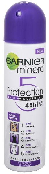 Garnier Ásványi izzadásgátló spray nőknek 5
Protection Floral Fresh 48h 150 ml