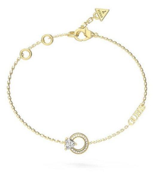 Guess Aranyozott karkötő cirkónium kövekkel M`ama Non M`ama
JUBB04663JWYG 21 cm