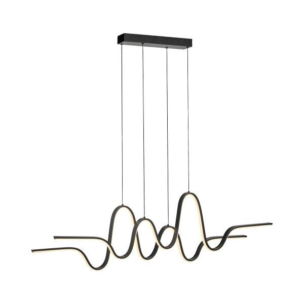 Design függőlámpa fekete, dimmelhető LED Easylift funkcióval - Altitude