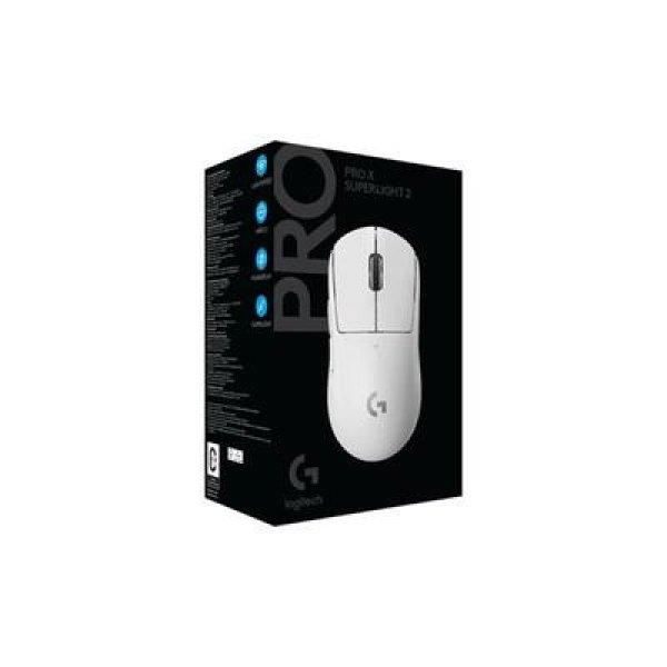 LOGITECH Egér - G Pro X SUPERLIGHT 2 Vezeték Nélküli Gaming LIGHTSPEED,
Fehér