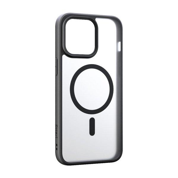 Etteri Matt Samsung S921 Galaxy S24 (2024) mágneses MagSafe tok
(vezetéknélküli töltéshez) fekete