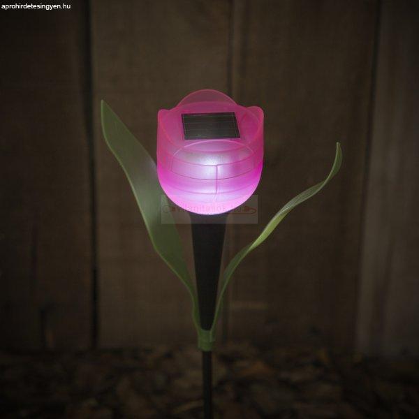 Leszúrható kerti LED tulipánlámpa 30cm