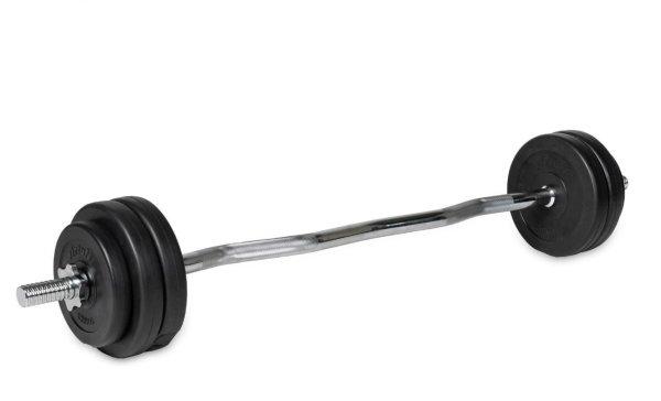 Súlyzószett francia bicepsz rúddal 20kg