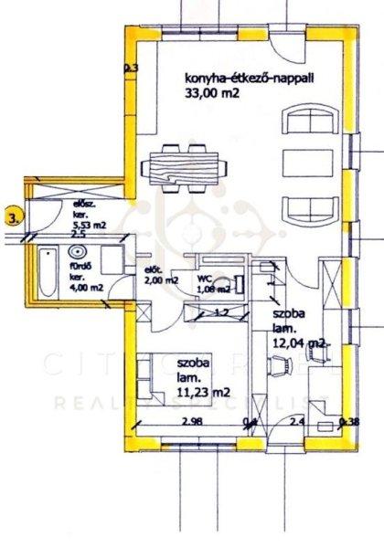 Eladó 69m2-es Téglalakás, Baja