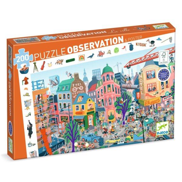 A város - Megfigyelő puzzle 200 db-os - The city - DJ07515