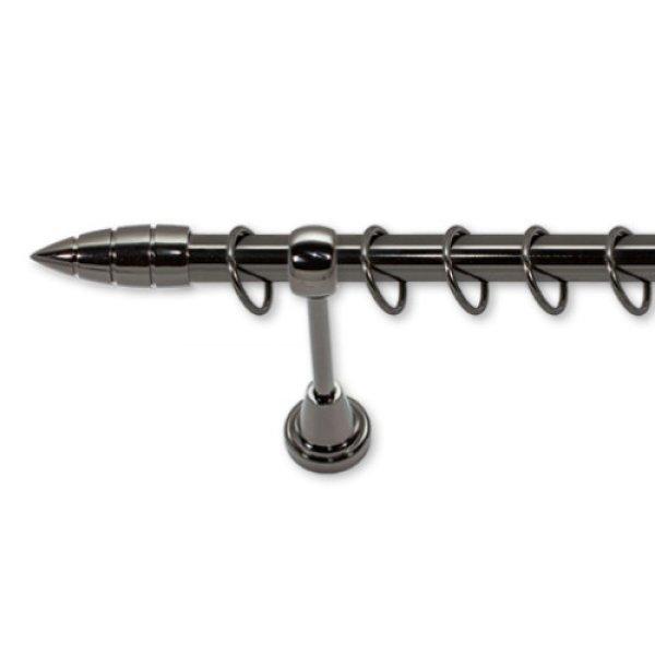 Landhouse 19mm karnis fekete króm Bullet véggel