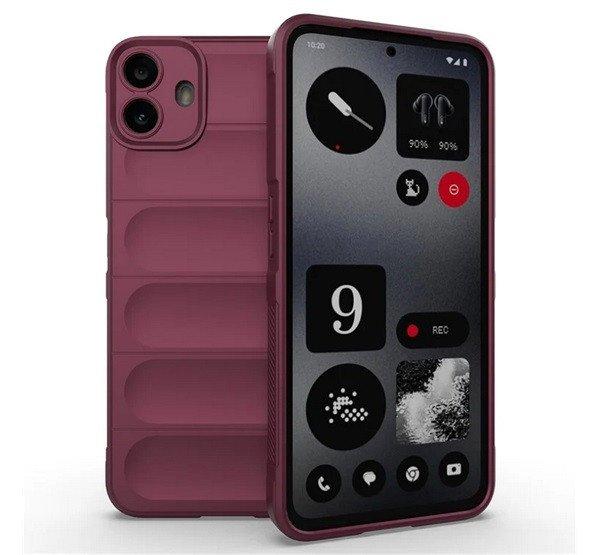 Szilikon telefonvédő (ütésállóság, kameravédő, 3D) BORDÓ Nothing CMF
Phone 1