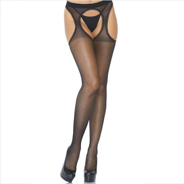 Leg Avenue – áttetsző harisnyatartós zokni