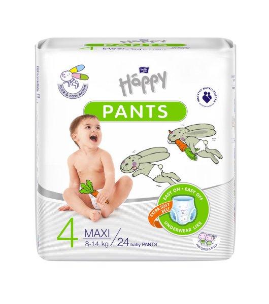 BELLA HAPPY Pants Pelenkanadrág egyszer használatos 4 Maxi (8-14 kg) 24 db