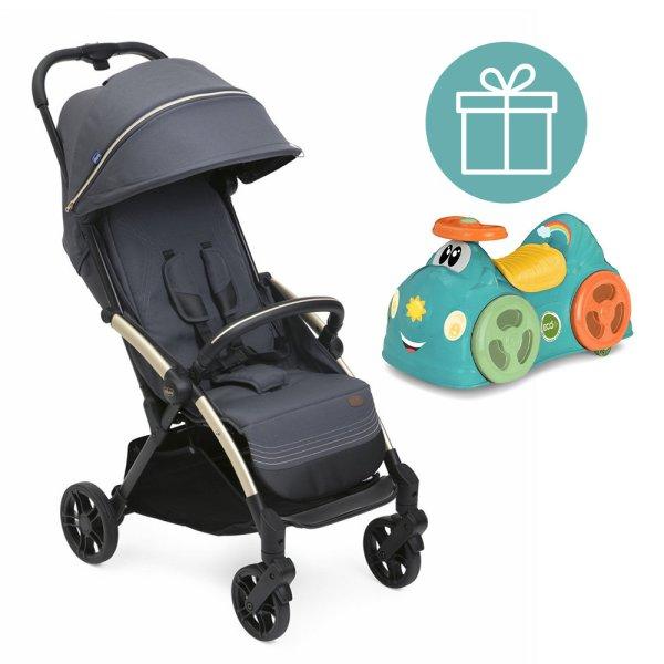 CHICCO Kočík športový Goody Xplus - Dark Shadow + odrážadlo Chicco All
around ZADARMO