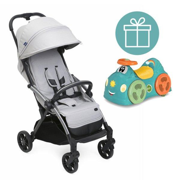 CHICCO Kočík športový Goody Xplus - Pearl Grey + odrážadlo Chicco All
around ZADARMO