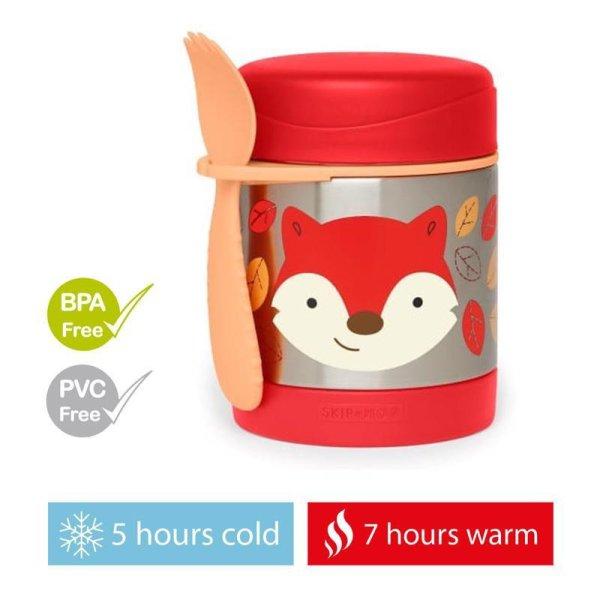 SKIP HOP Zoo Ételtermosz kanál/villával Róka 325 ml, 3év+